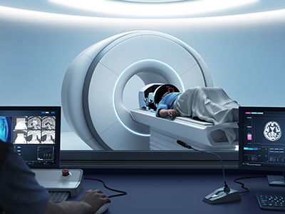 patient undergoing MRI