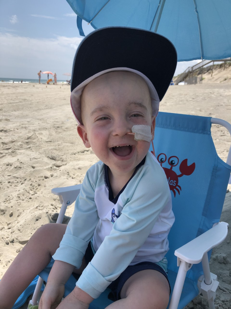 Smiling Nick at the beach