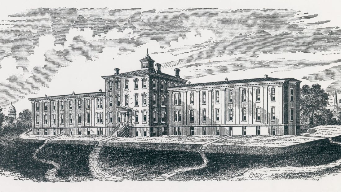 historic drawing of Children's National