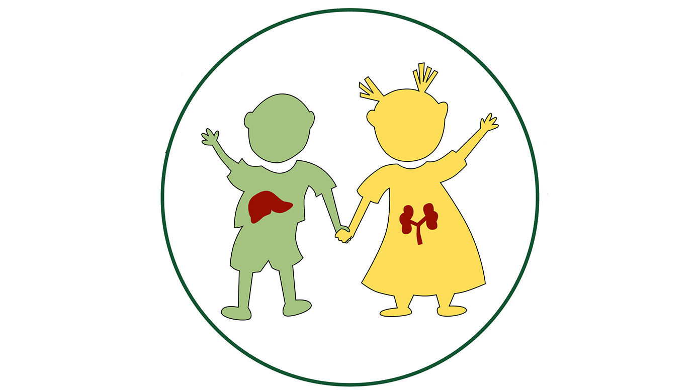 Illustration of two children holding hands